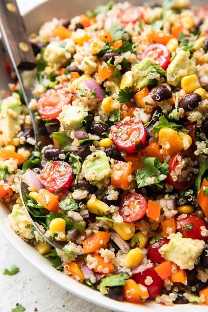 Veggie-Packed Wattleseed and Quinoa Salad with Finger Lime Dressing