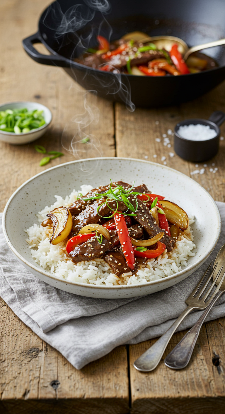 Native Pepperberry and Kangaroo Stir Fry