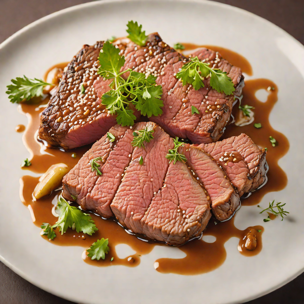 Pan-Seared Beef with Snow Melt Glaze