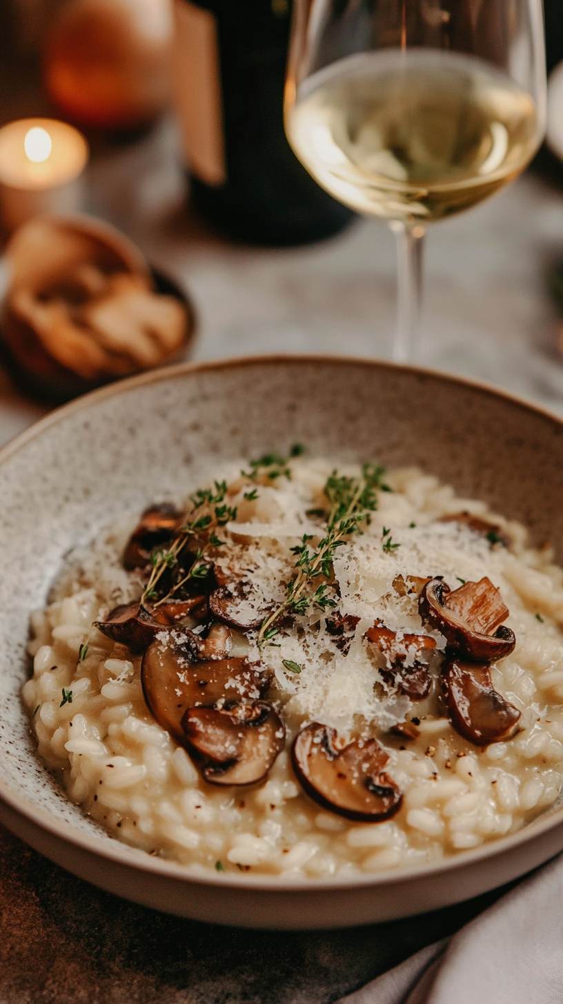 Piano-Themed Herb and Parmesan Risotto