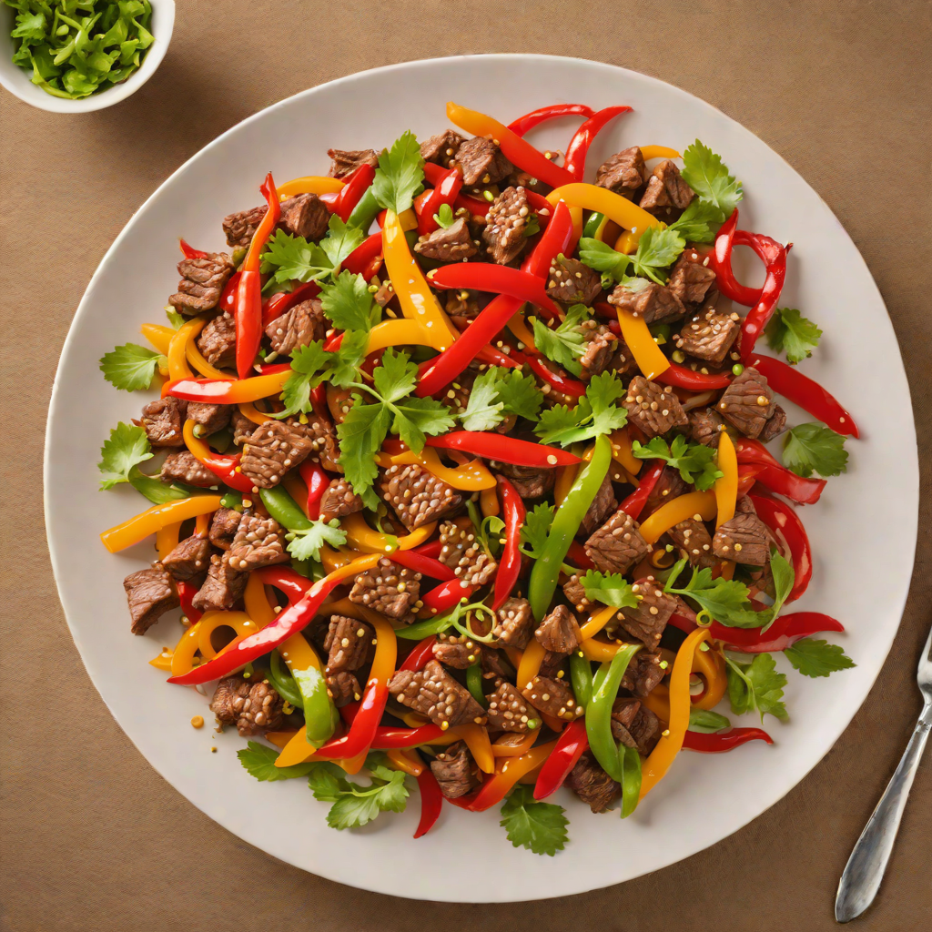 Superman-Inspired Red Pepper and Beef Stir Fry