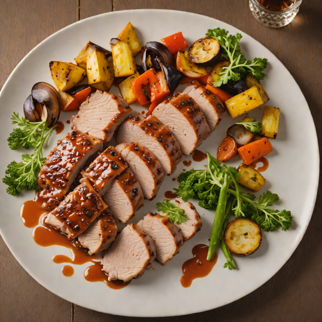 Election Night Maple-Glazed Pork Tenderloin with Roasted Vegetables