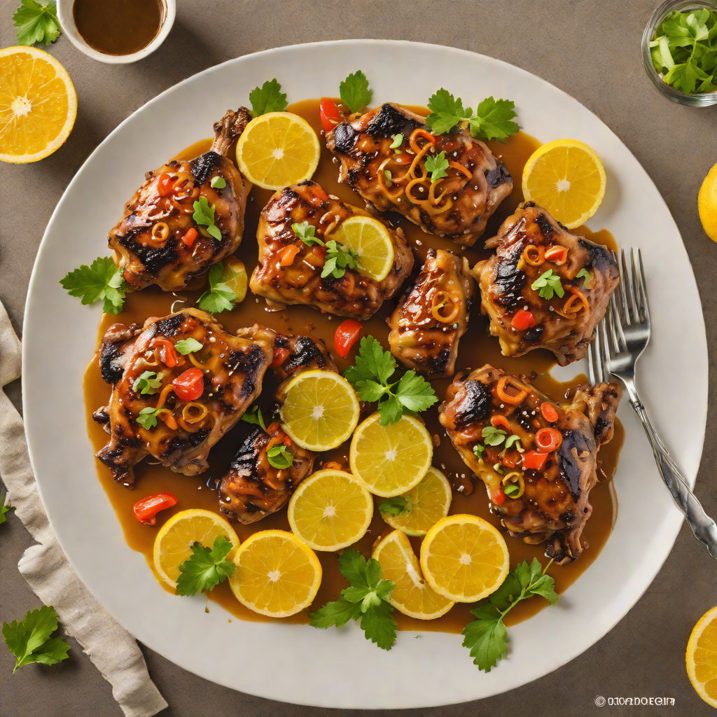 Citrus-Glazed Caribbean Jerk Chicken Thighs