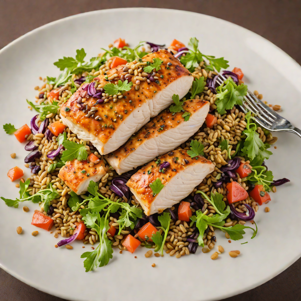 Pan-Seared Chicken with Snow Melt Lentil Salad