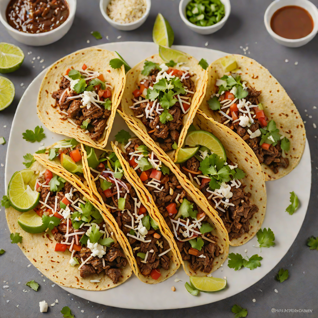 Mole-Inspired Beef Tacos with Toasted Sesame and Cumin