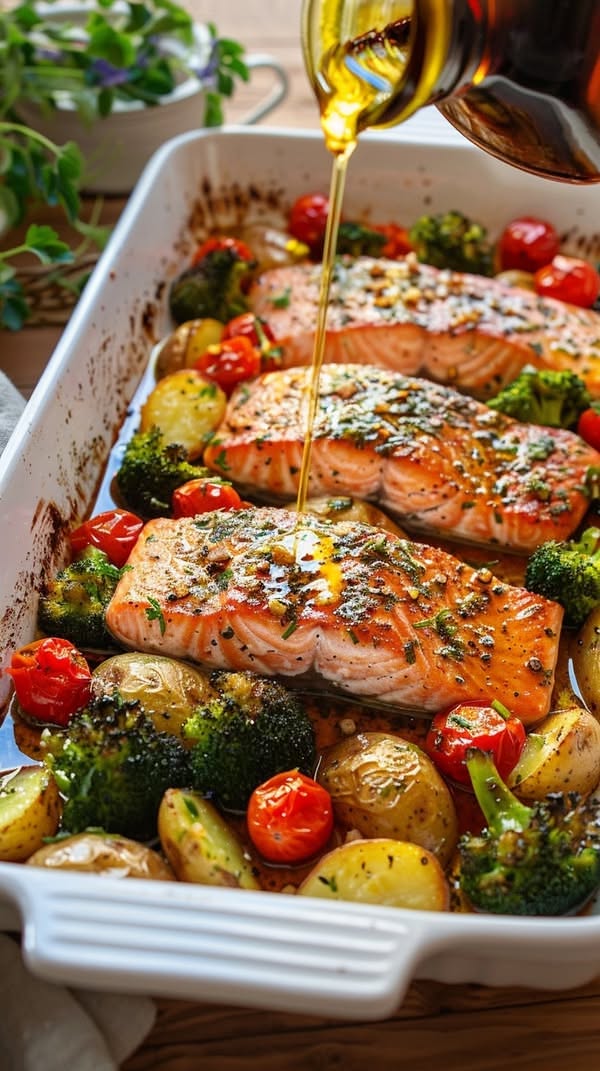 Pan-Seared Salmon with Honey-Lemon Glaze and Wilted Spinach