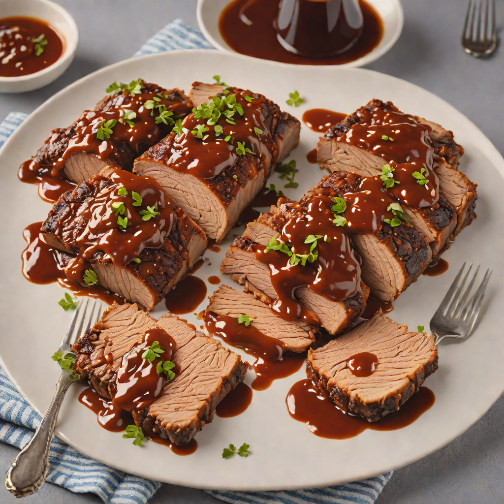 Slow-Simmered Kansas City Beef Brisket with Tangy Barbecue Sauce
