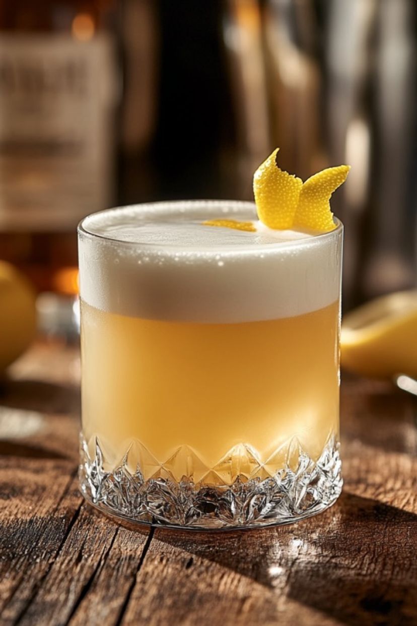 Frosted Snowmelt Whiskey Sour