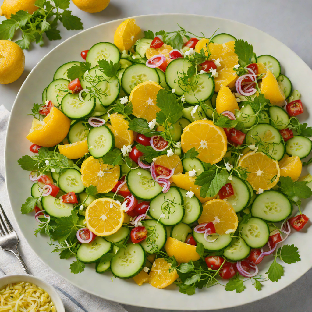 Chilled Citrus and Cucumber Imbibe Salad