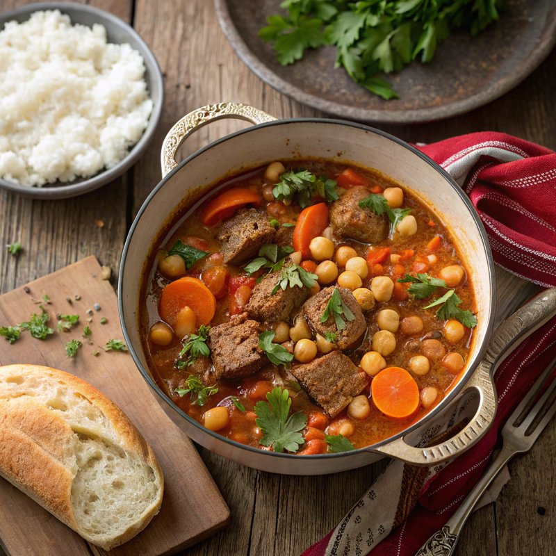 Moroccan-Spiced Lamb & Vegetable Stew