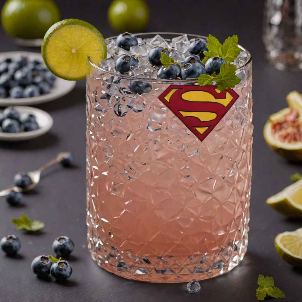 Superman Blueberry Mule