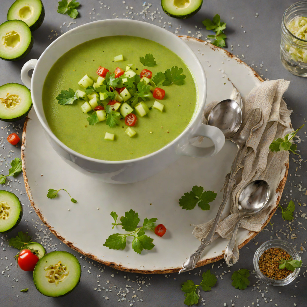 Vodka-Infused Cucumber Gazpacho