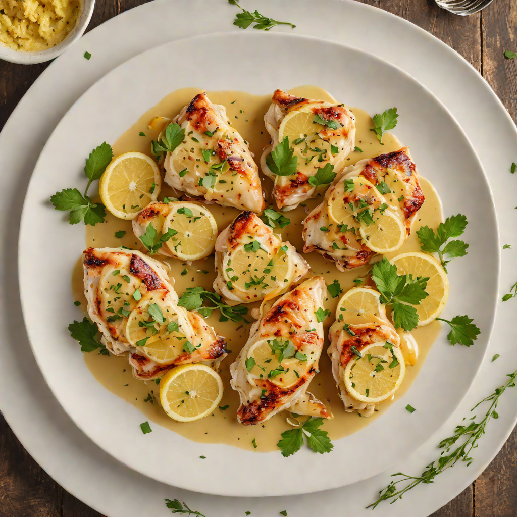 Sautéed Chicken with Garlic and Citrus Butter Sauce