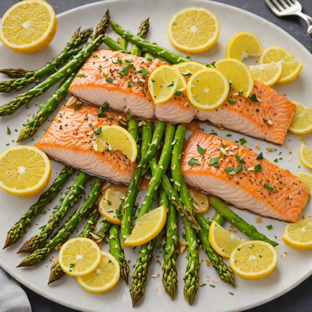 Sheet Pan Citrus-Garlic Salmon with Roasted Asparagus