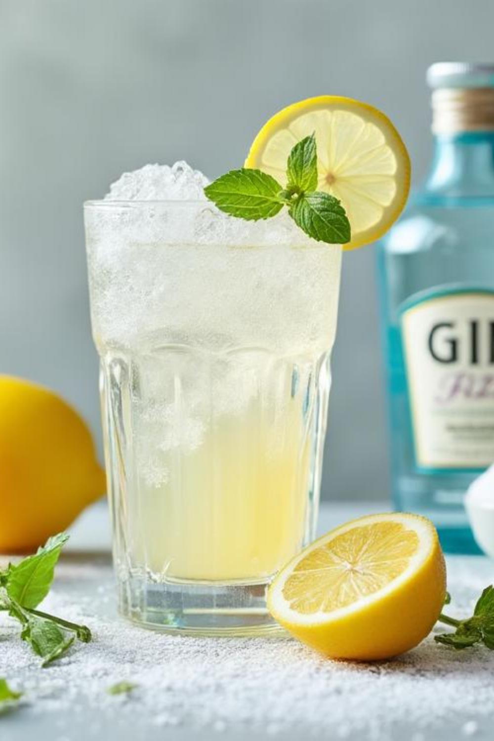 Citrus-Basil Fizz with Gin