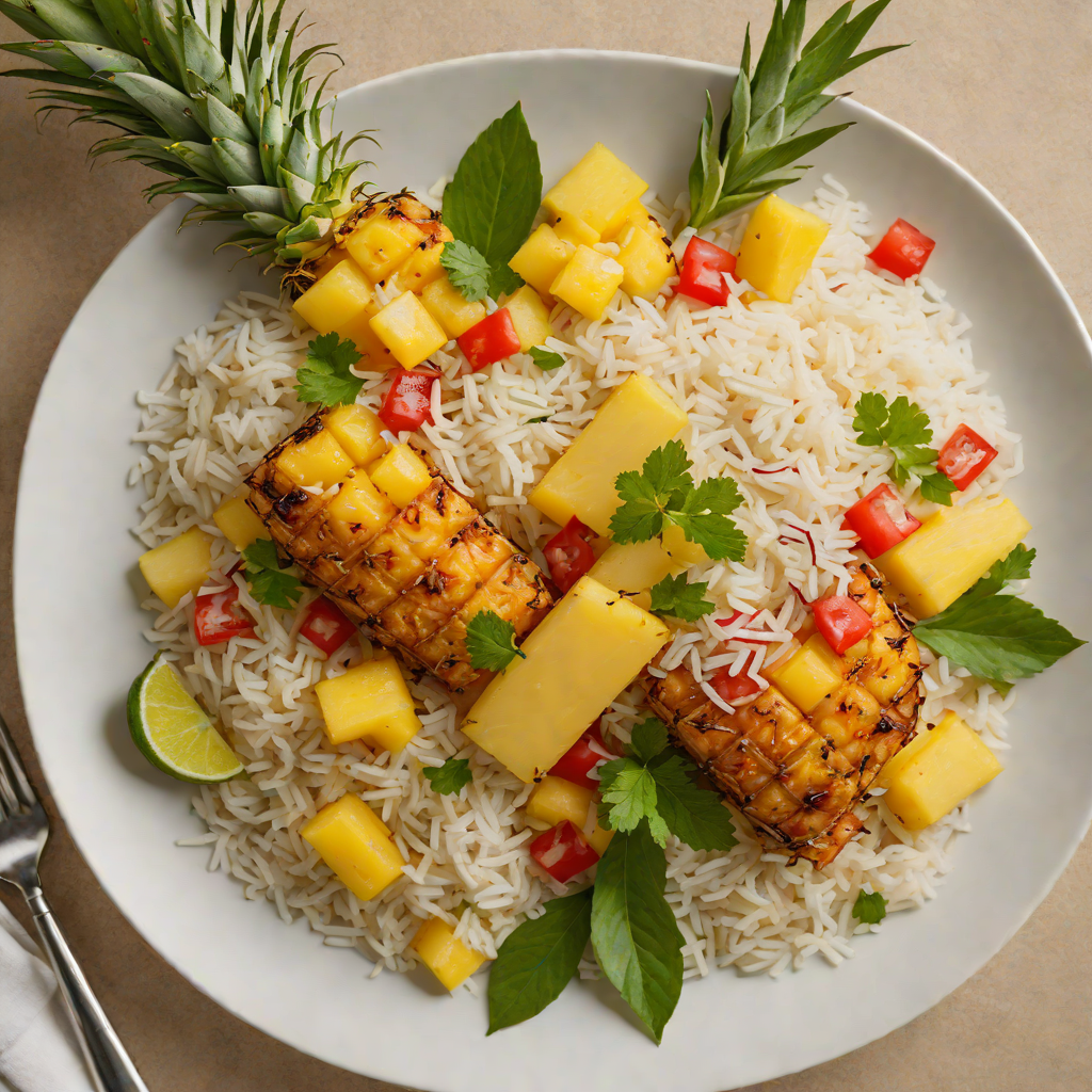 Tiki-Inspired Pineapple and Coconut Rice Bowl