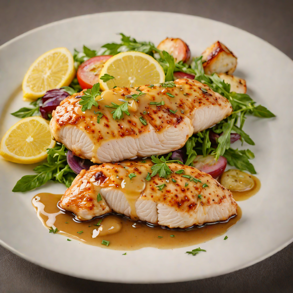 Pan-Seared Chicken Breast with Honey-Lemon Glaze