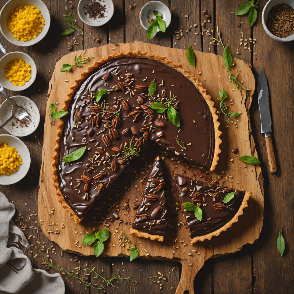 Spiced Wattleseed Chocolate Tart