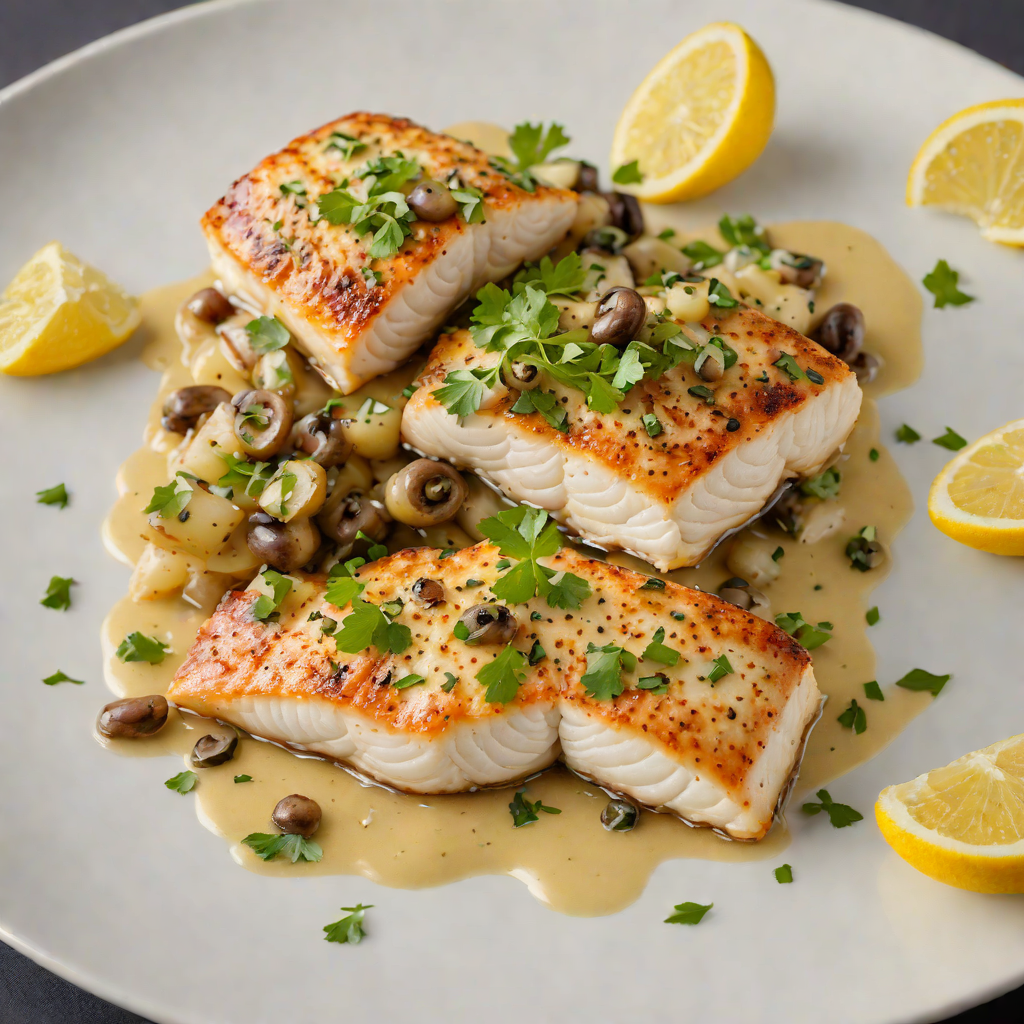 Pan-Seared Walleye with Lemon-Caper Sauce