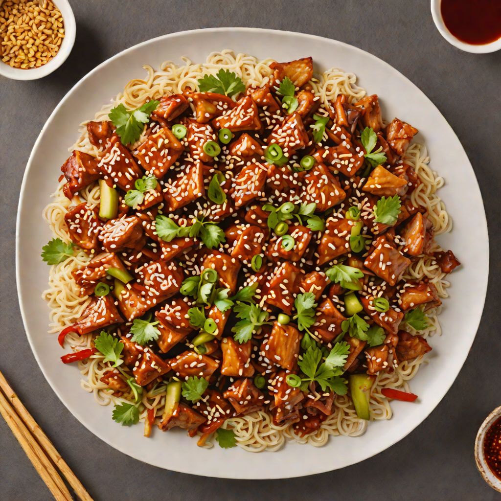 Spicy Korean-Inspired Stir-Fried Pork with Gochujang and Sesame