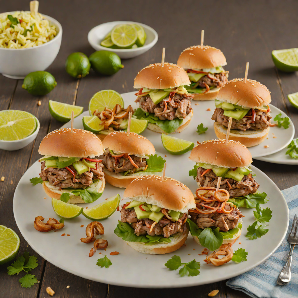 Charred Ginger and Lime Tiki Pork Sliders