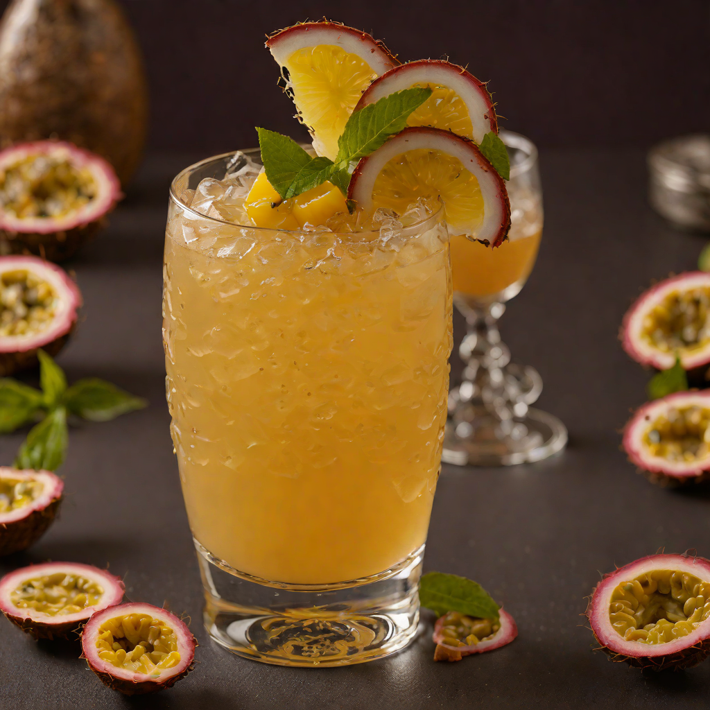 Tiki-Style Passion Fruit and Ginger Cocktail
