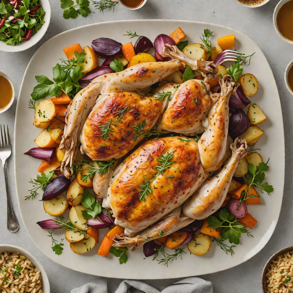 Italian Sheet Pan Herb-Roasted Chicken with Root Vegetables