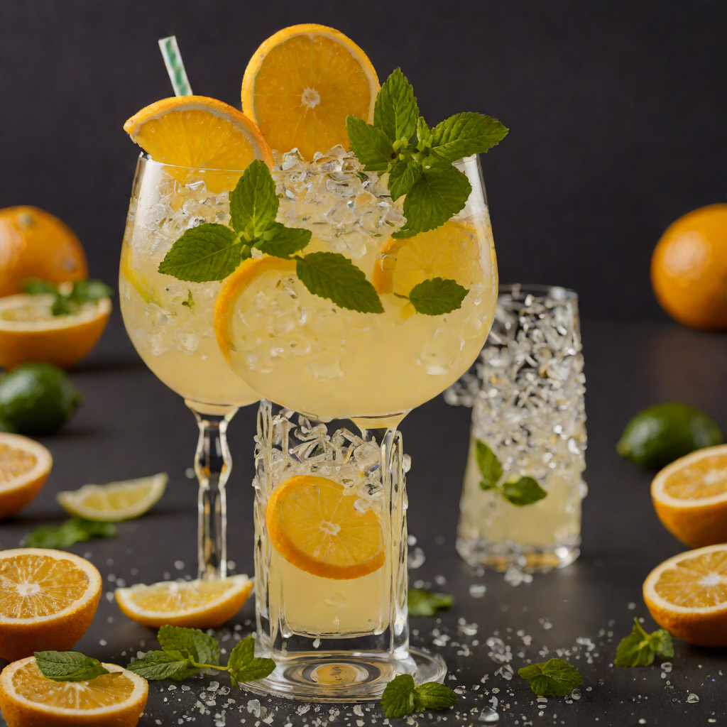 Citrus-Pop Fizz with Ginger and Mint