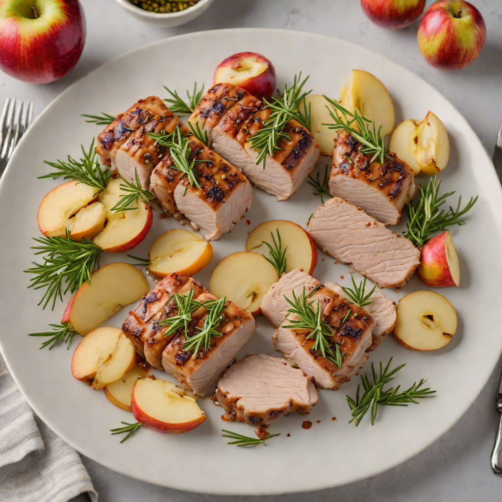 Half-Sheet Pan Pork Tenderloin with Apples and Rosemary