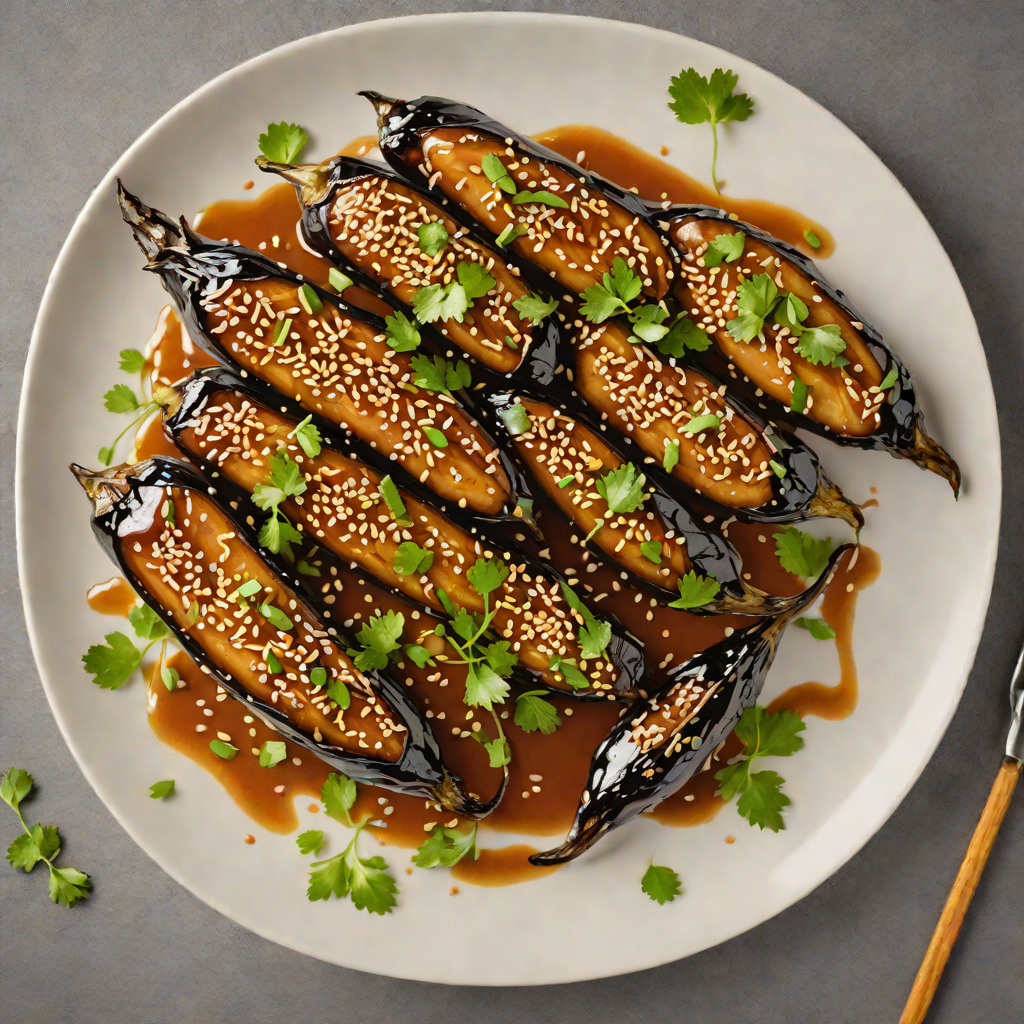 Japanese-Inspired Miso-Glazed Eggplant with Sesame and Scallions