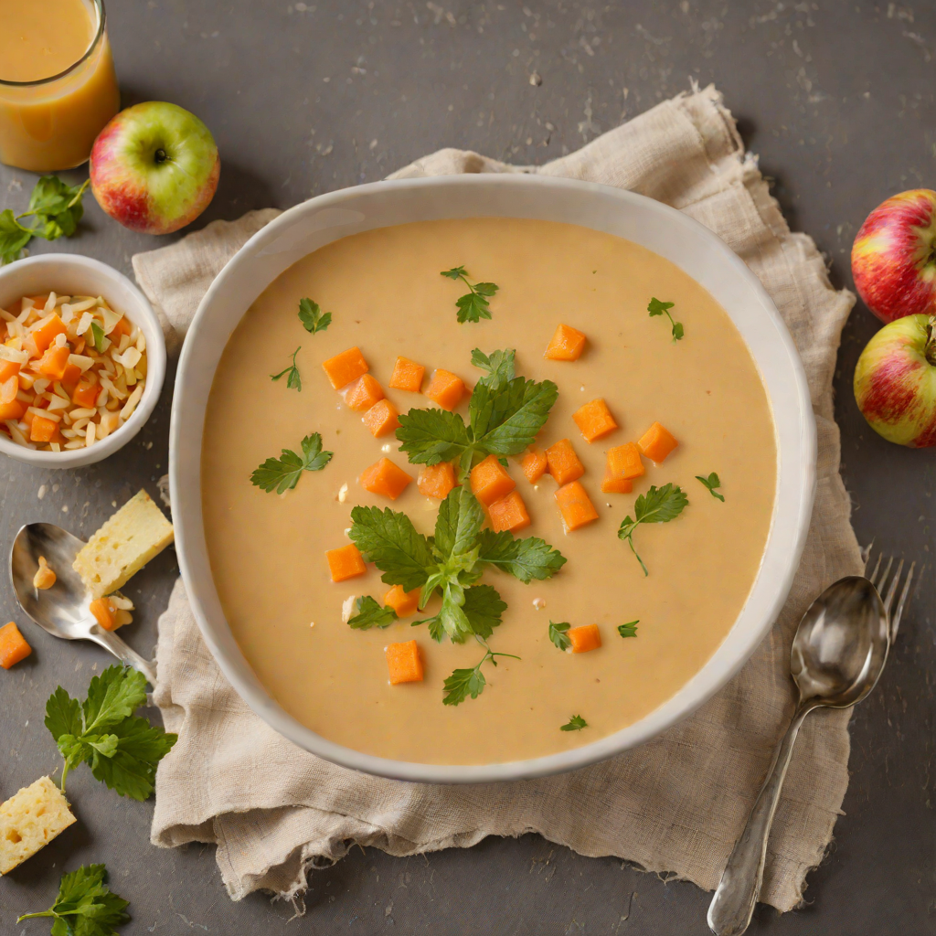 Creamy Carrot and Apple Soup for Children