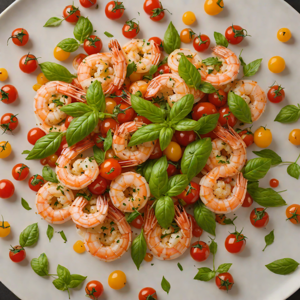 Sautéed Shrimp with Cherry Tomatoes and Basil