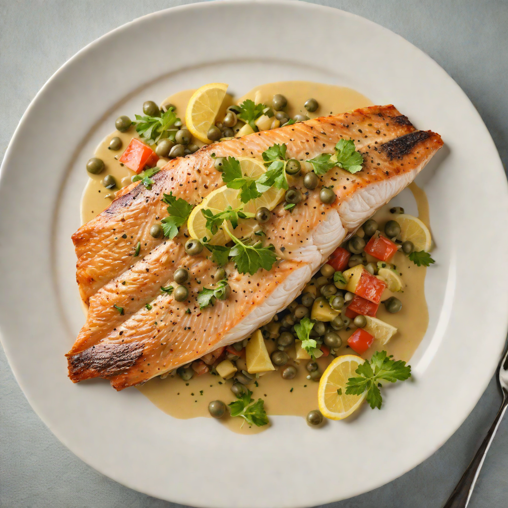 Pan-Seared Trout with Lemon Caper Sauce