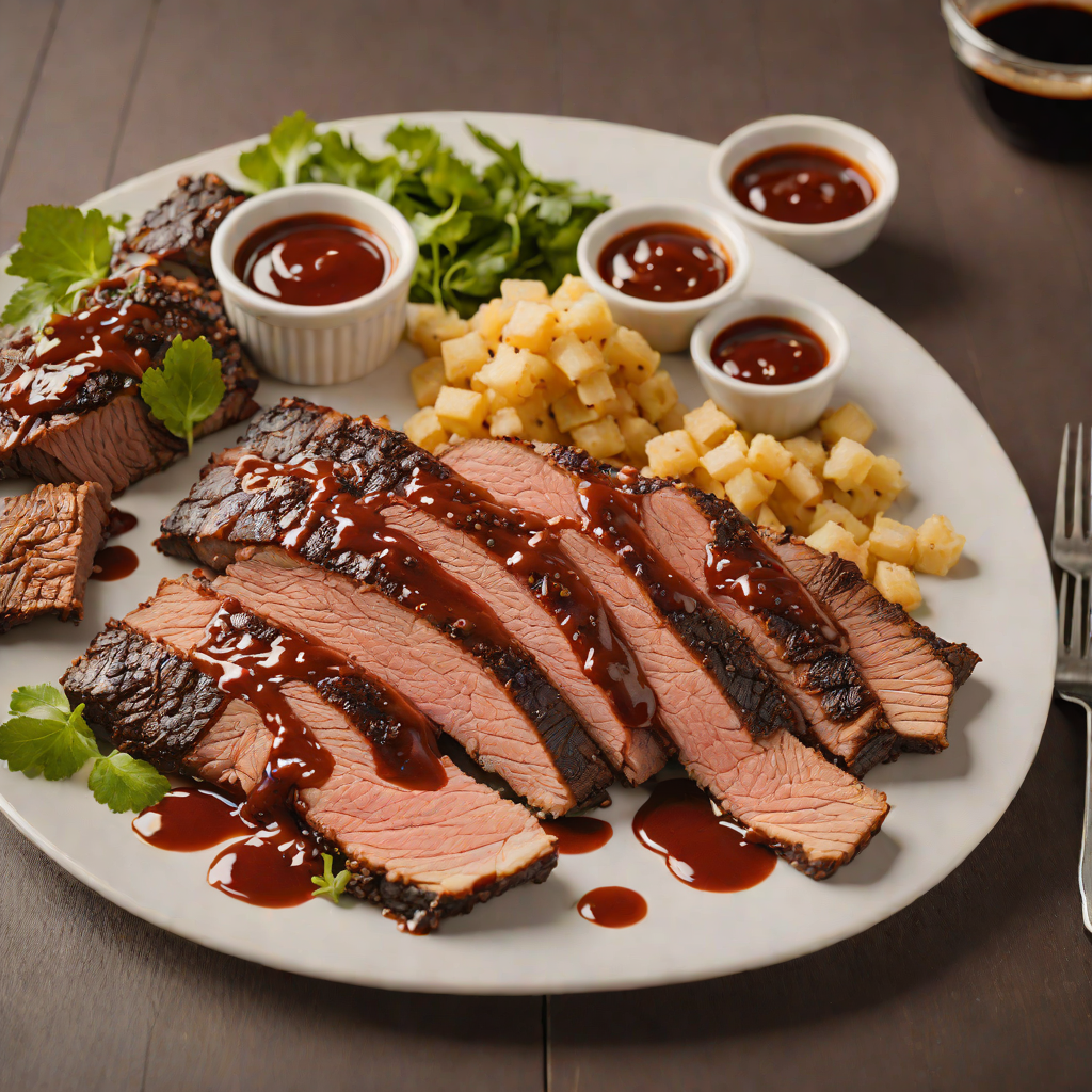 Slow-Smoked Texas Brisket with Housemade BBQ Sauce