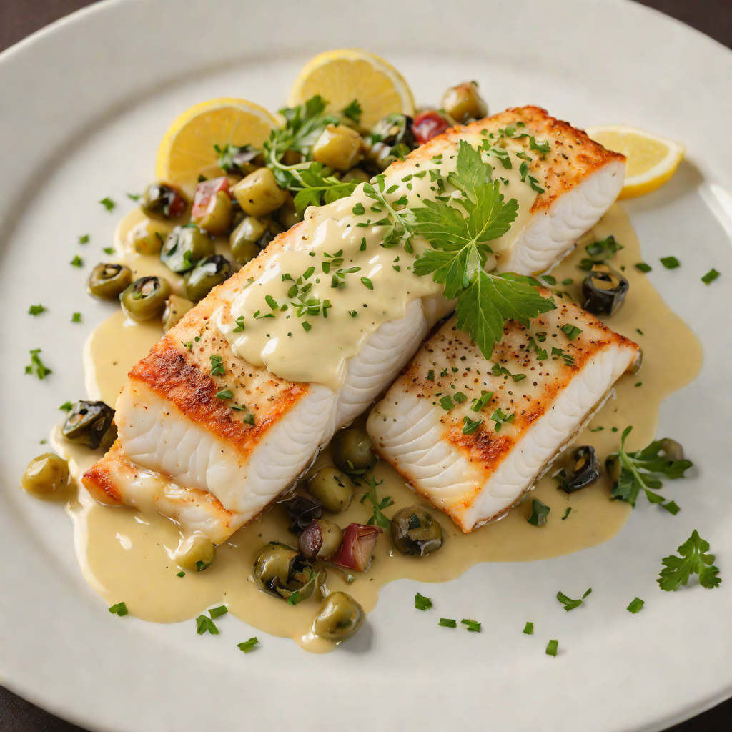 Old Market Inspired Pan-Fried Cod with Lemon Caper Sauce