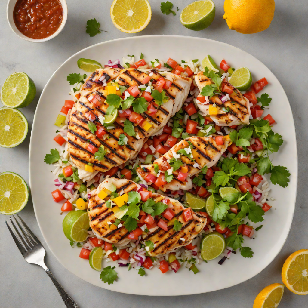 Grilled Citrus-Marinated Chicken with Pico de Gallo