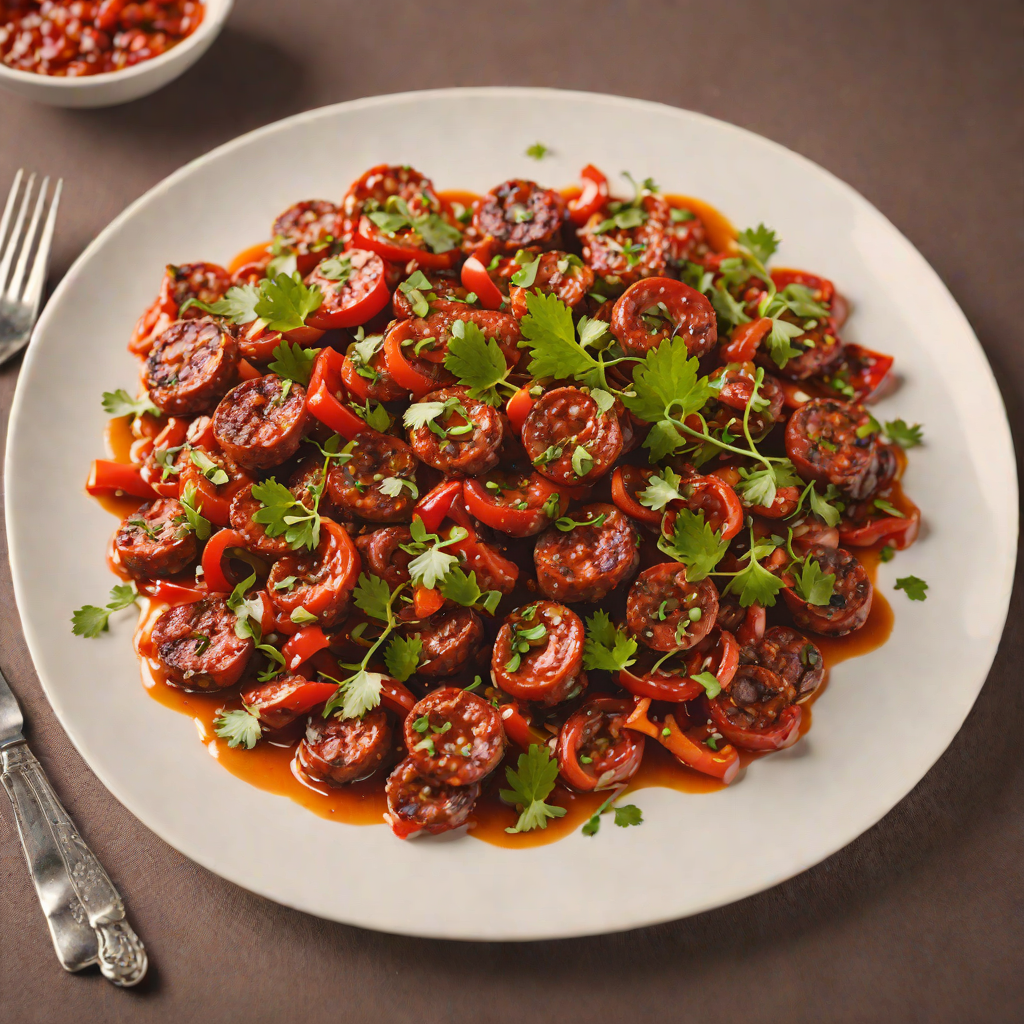Sautéed Spanish Chorizo with Roasted Red Peppers