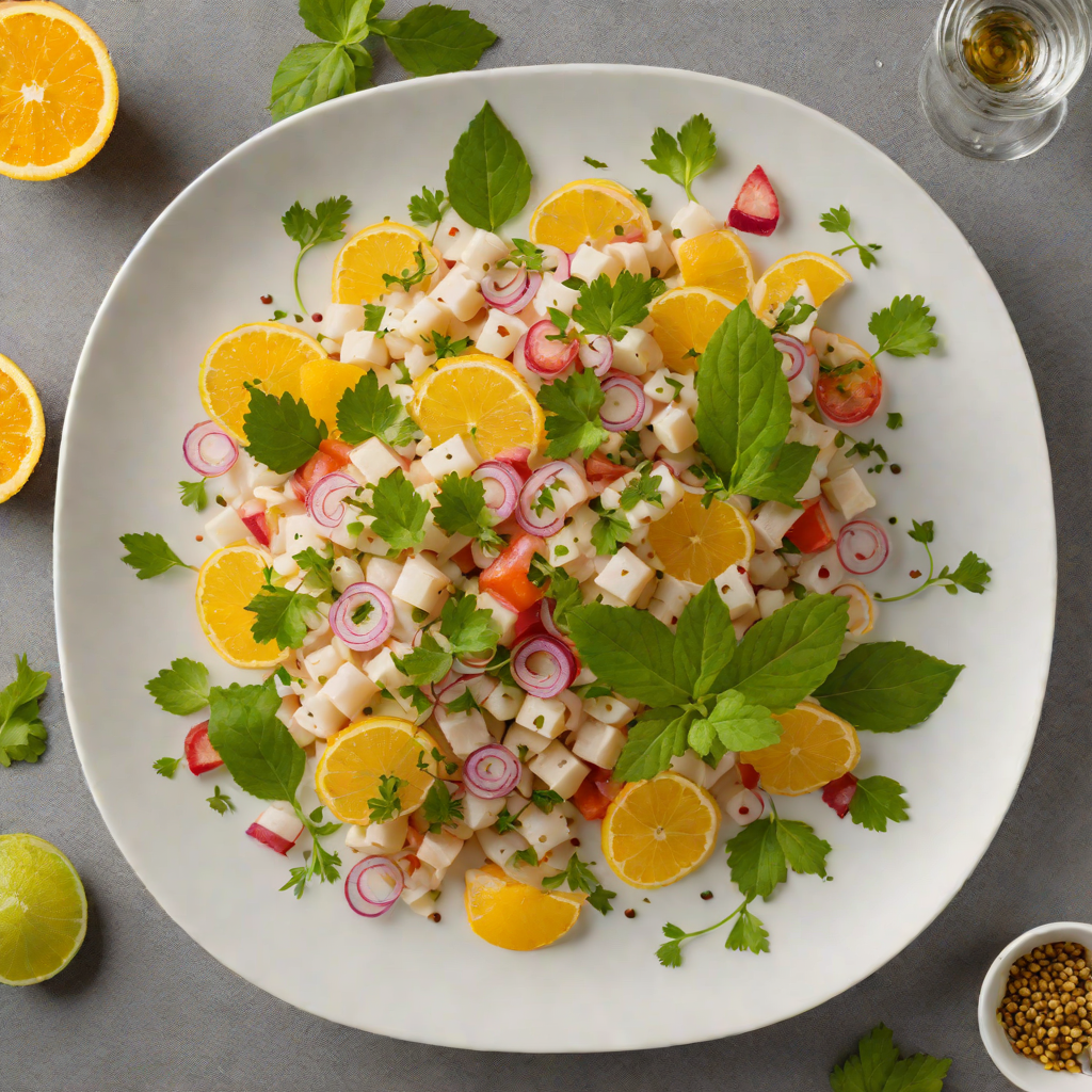 Agricole Rum Citrus Ceviche with Fresh Herbs