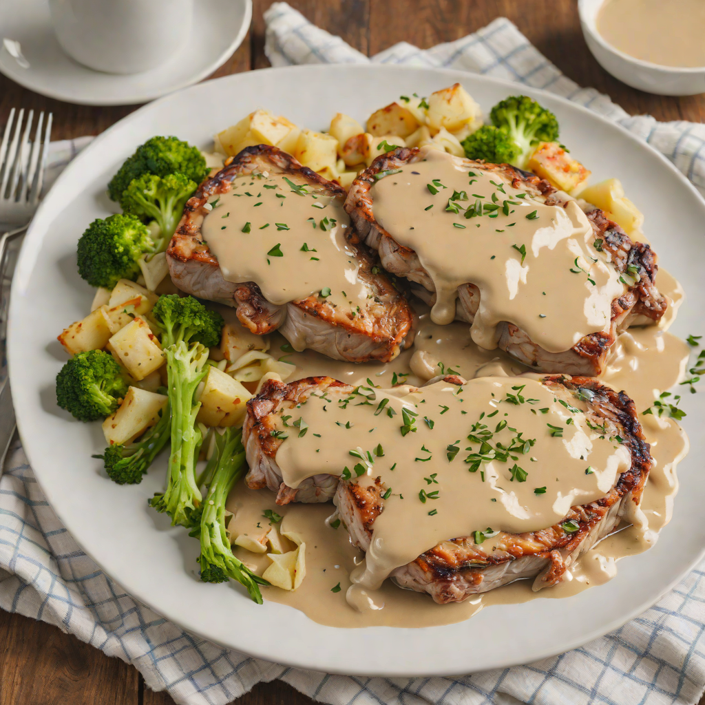 Southern-Style Smothered Pork Chops with Creamy Onion Gravy