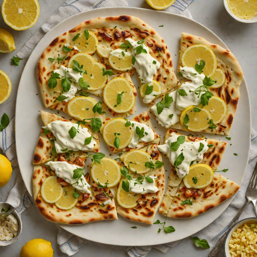 Lemon and Yogurt Sourdough Flatbread