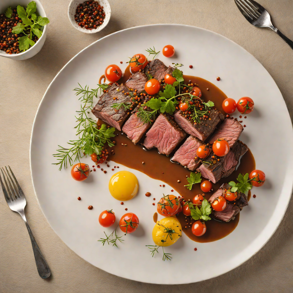 Slow-Roasted Kangaroo Rump with Wattleseed Rub and Bush Tomato Relish