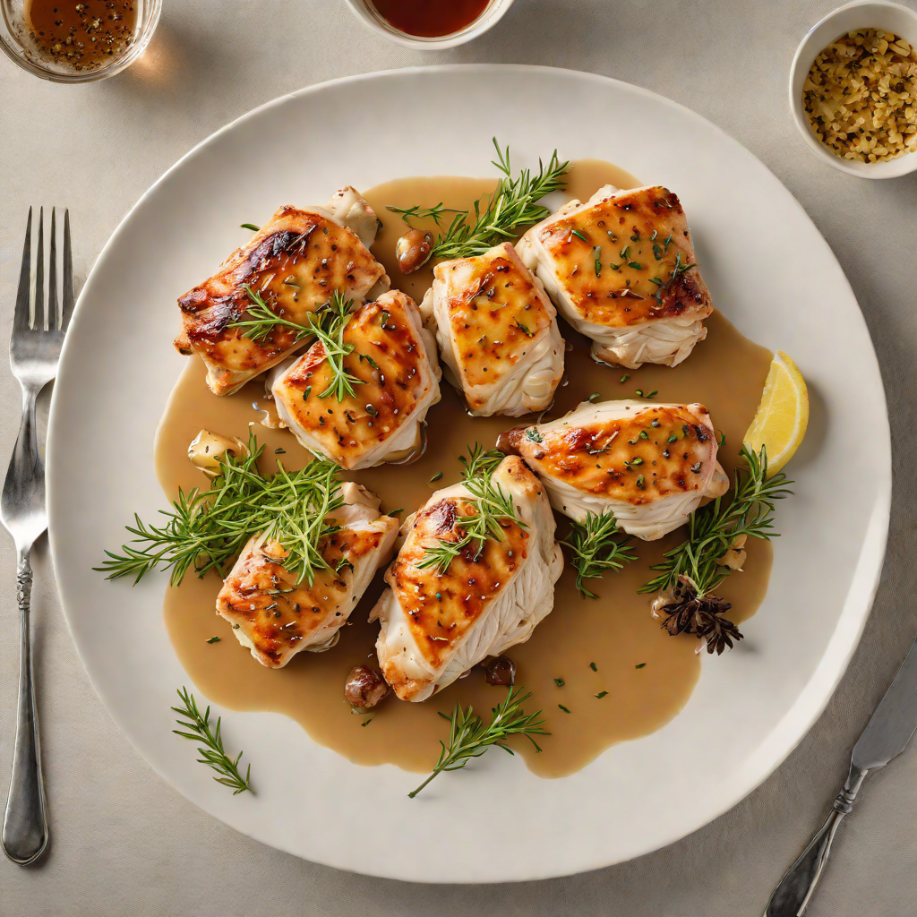 Pan-Seared Chicken with Cider and Thyme Reduction