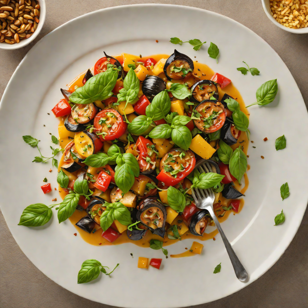 Herbed Ratatouille with Roasted Garlic and Basil