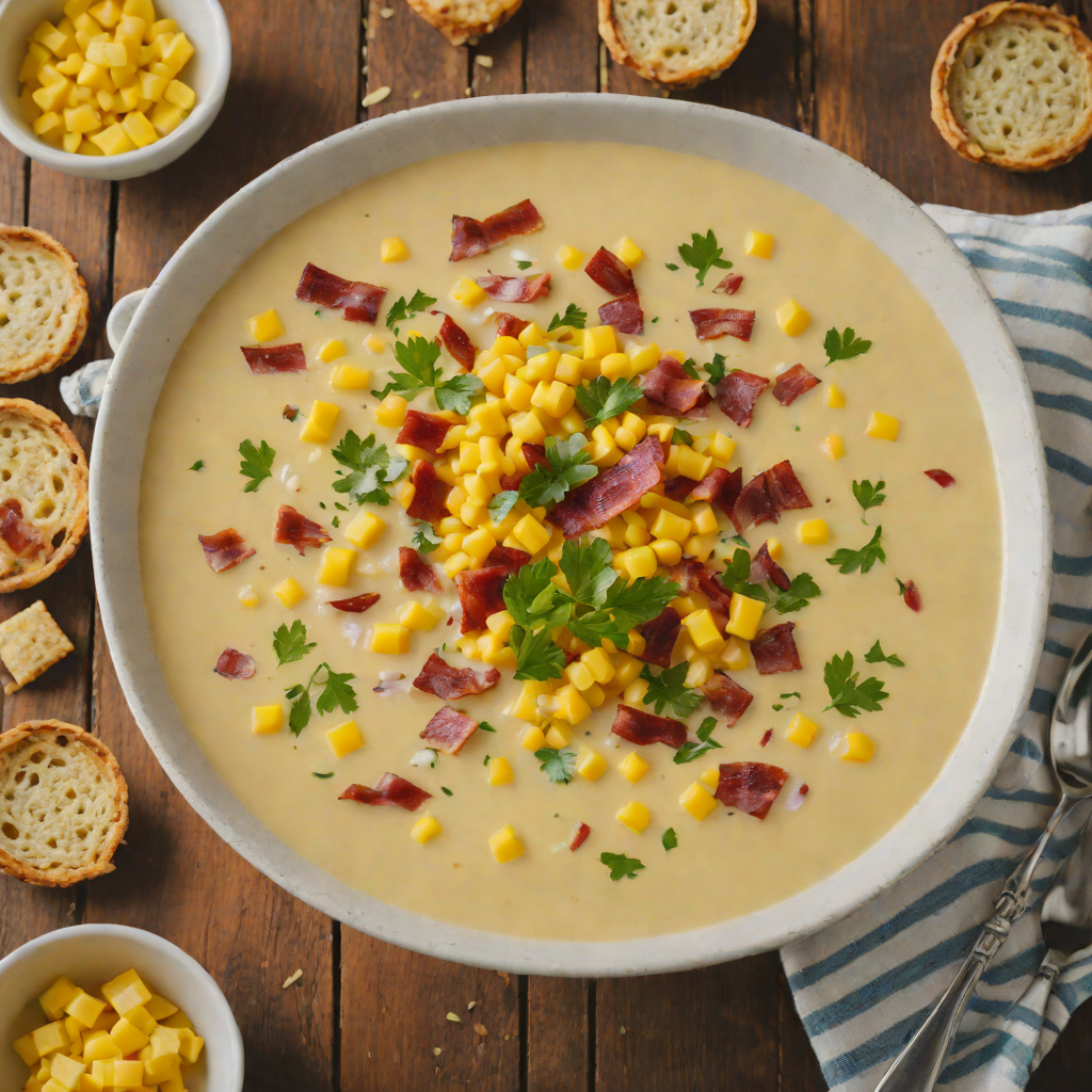 Omaha-Inspired Sweet Corn and Bacon Chowder
