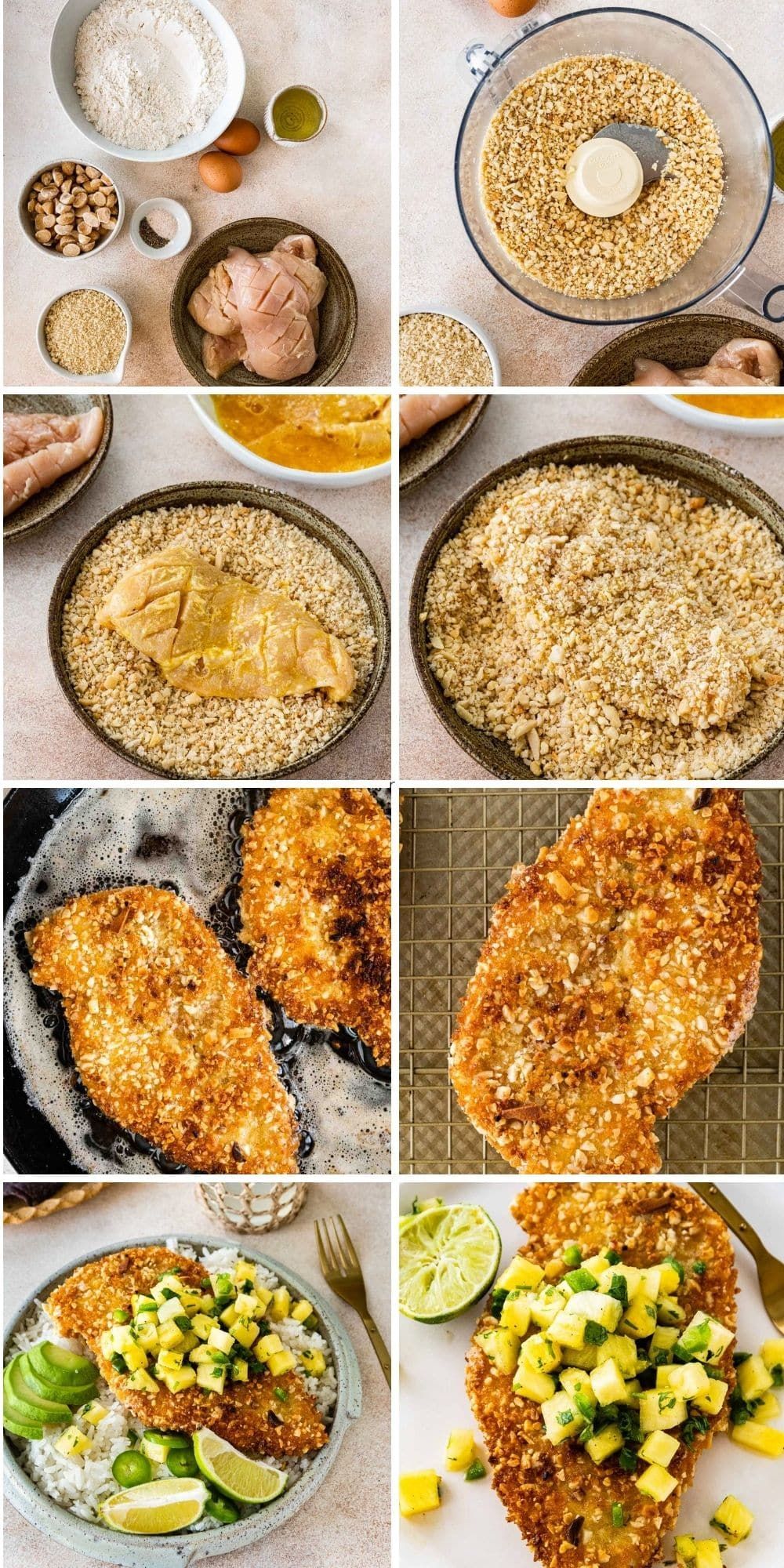 Macadamia-Crusted Chicken with Finger Lime Hollandaise