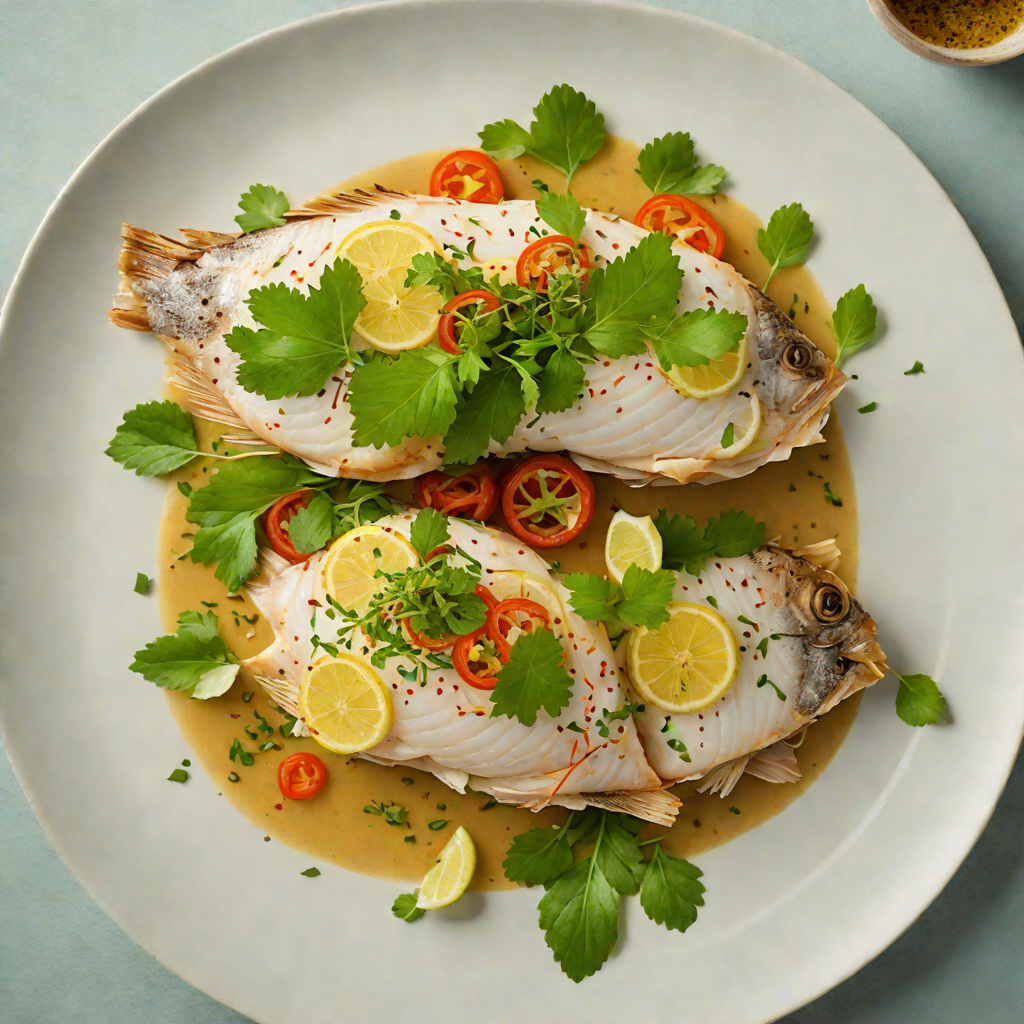 Coconut-Steamed Fish with Amazonian Herb Sauce