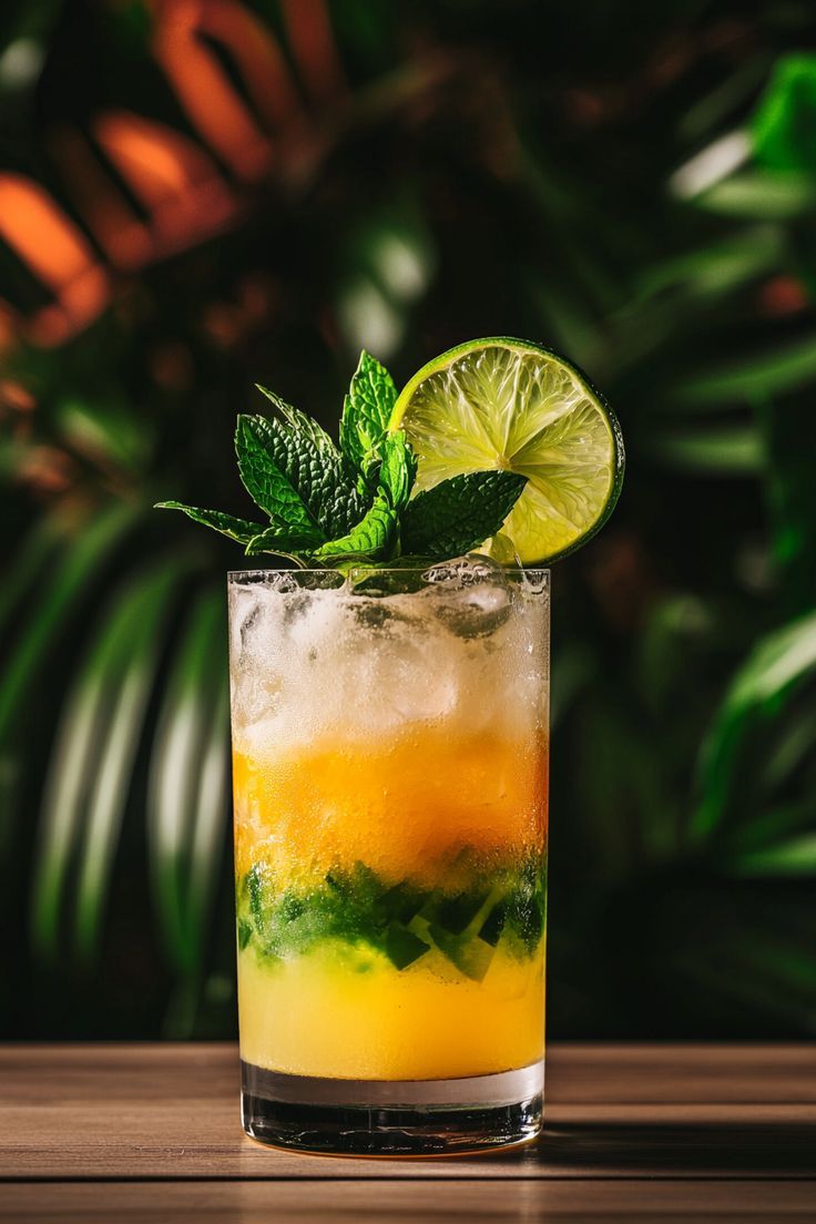 Muddled Citrus Cuban Parole Cocktail