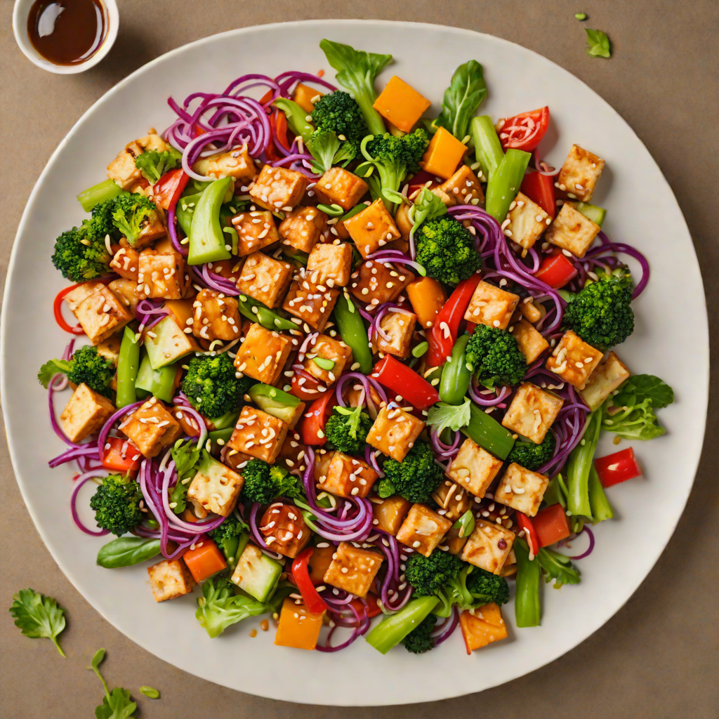 Vegetable Stir-Fry with Tofu and Teriyaki Glaze