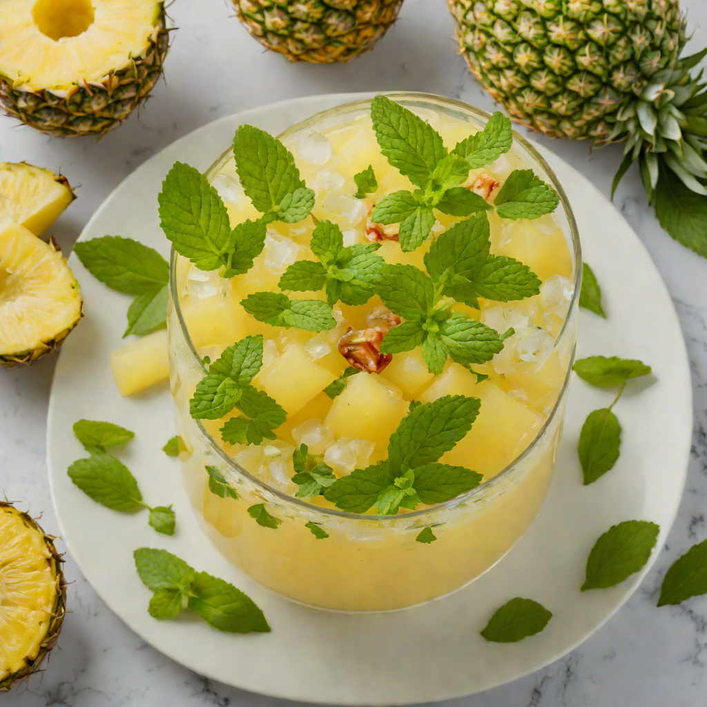 Caribbean Pineapple-Mint Smash