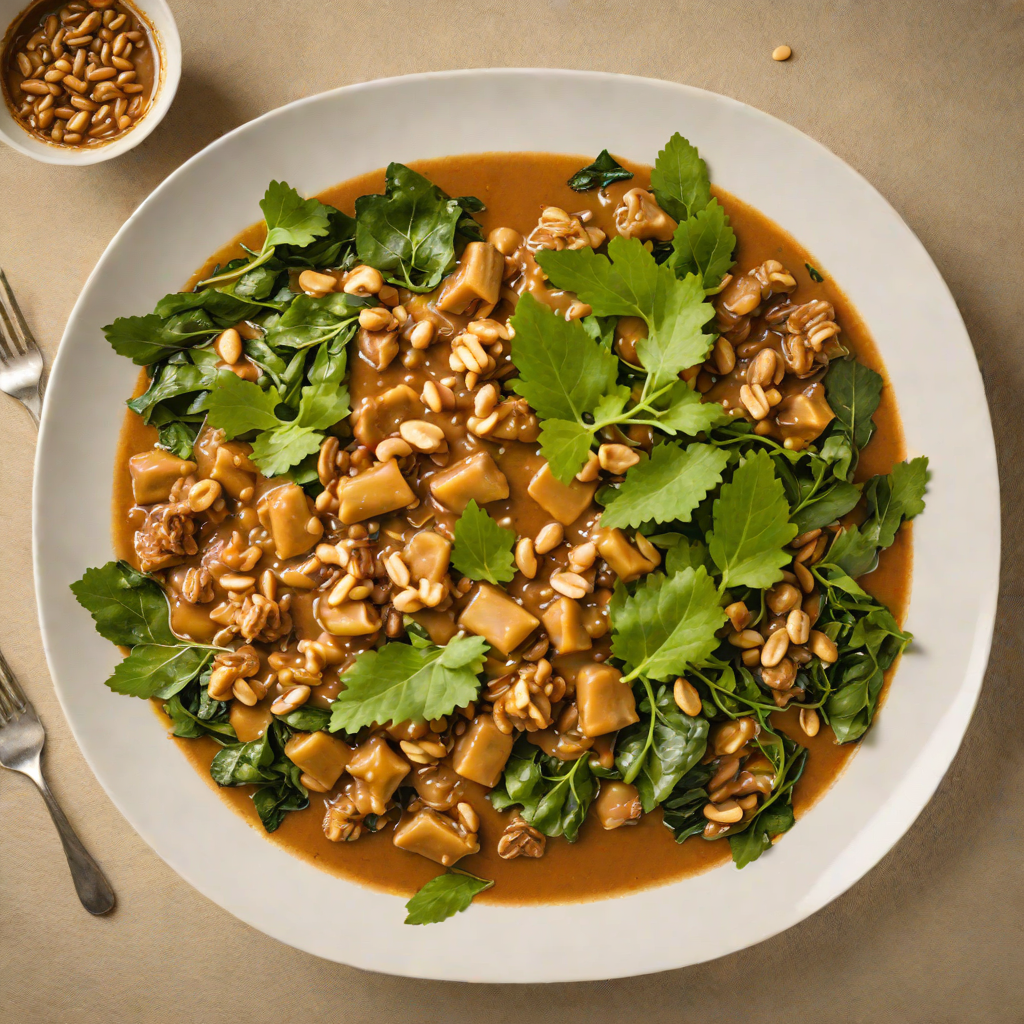 Slow-Simmered Ndolé with Groundnuts and Bitterleaf